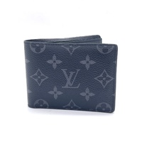 Louis Vuitton Monogram Eclipse Slender Wallet Black Leather
