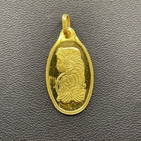 Ladies 24ct Yellow Gold PAMP Suisse Lady Fortuna Pendant