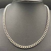 Ladies 925 Sterling Silver Curb Link Necklace