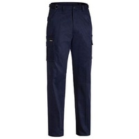 Bisley Mens Navy Cargo Work Pants 82R 32R Durable Cotton Tradie Trousers BPC6007