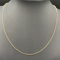 Ladies 9ct Yellow Gold Belcher Link Necklace
