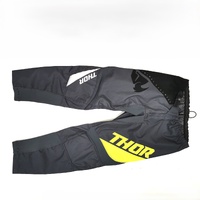 Thor Dirt Bike Motocross Pants Dark Grey Acid Yellow Colourway Size 38