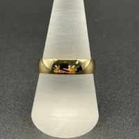 Unisex 9ct Yellow Gold Plain Wedding Band Ring