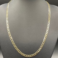 Unisex 9ct Yellow Gold Curb Link Necklace