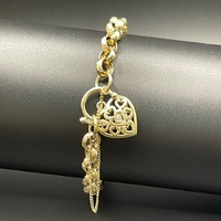 Ladies 9ct Yellow Gold Belcher Link Bracelet