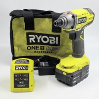 Ryobi One+ 18V R18ID1 Cordless Impact Driver with 4.0Ah Battery Charger and Bag