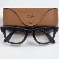 Ray-Ban Meta Wayfarer AI Smart Glasses RW4006 Gen 1 Black Frame Clear Lenses