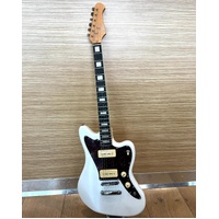 Artist Grungemaster GM1 White 6 String Electric Guitar P90 Pickups