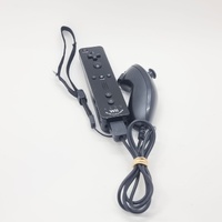 Nintendo Wii Remote Black Motion Plus RVL-036 with Nunchuk Controller