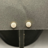Ladies 18ct Yellow Gold Diamond Cluster Stud Earrings
