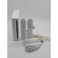 Nintendo Wii Console Modified 154 Games HDD with 2 Controllers Wheels