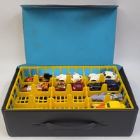 Assorted Vintage 1970s and 1980s Hot Wheels Cars with Matchbox Case