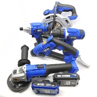 XU1 18V Cordless Brushless 5 Piece Power Tool Kit with 2x Batteries
