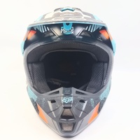 Fox V2 Vicious Army MX Helmet Aqua Orange XL 61-62cm Fiberglass Shell
