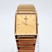 Seiko 5Y31-5040 RO Quartz Watch Stainless Steel Classic Analog