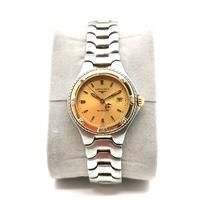 Longines Conquest L3.112.3 Ladies Two Tone Swiss Quartz Watch Gold Dial