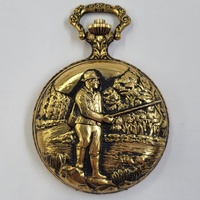 Le Cheminant 1822 Swiss 17J Incabloc Manual Wind Fisherman Pocket Watch