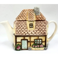 Cottage Style Sweet Home Novelty Teapot Ceramic Decorative Collectible