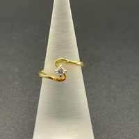 Ladies 18ct Yellow Gold Diamond Ring