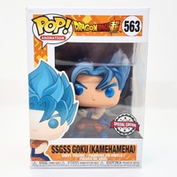 Funko Pop SSGSS Goku Kamehameha #563 Special Edition DB Super Figure
