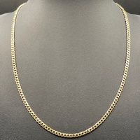 Unisex 9ct Yellow Gold Curb Link Necklace