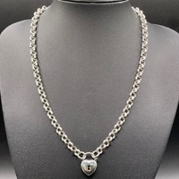 Ladies 925 Sterling Silver Belcher Link Necklace