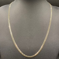 Unisex 9ct Yellow Gold Curb Link Necklace