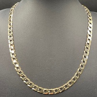 Unisex 9ct Yellow Gold Curb Link Necklace