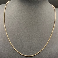 Ladies 9ct Yellow Gold Snake Link Necklace