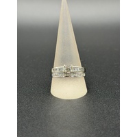 Ladies 18ct White Gold Diamond Bridal Ring Set