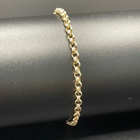 Ladies 9ct Yellow Gold Belcher Link Bracelet