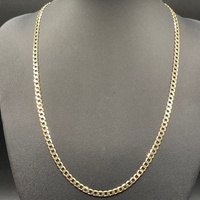 Unisex 9ct Yellow Gold Curb Link Necklace