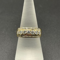 Ladies 9ct Yellow Gold Cubic Zirconia Ring