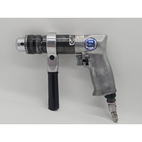 Shinano SI-5305A 3/8 Inch Capacity Geared Pistol Grip Reversible Drill