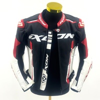 Ixon Vortex 2 Mens Riding Jacket Size M Leather CE Armor Black White Red