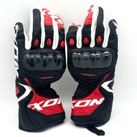 Ixon RS Circuit-R Gloves Size M Leather Racing Motorcycle Black White Red
