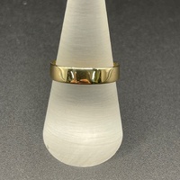 Unisex 9ct Yellow Gold Plain Band Ring