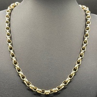Ladies 9ct Yellow Gold Belcher Link Necklace