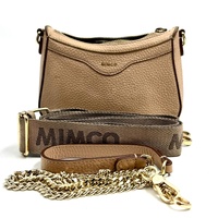 Mimco 60283861 Jett Crossbody Ladies Handbag Tan Pebble Leather