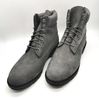 Timberland Classic 6 Inch WP Boot Dark Grey Nubuck Mens 12 TB0A2GPTC64