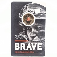 Royal Australian Mint 2020 $2 Australia's Firefighters Brave Coloured Coin