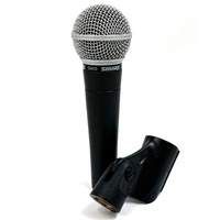 Shure SM58-LCE Cardioid Dynamic Vocal Microphone - Industry Standard Wired Mic for Live Performance and Studio Recording