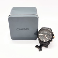 Chisel Alex 5829269 Mens Chronograph Black Stainless Steel Watch 100m WR