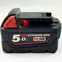 Milwaukee M18 REDLITHIUM 5.0Ah 18V Lithium-Ion Battery Pack Genuine Cordless Tool Battery