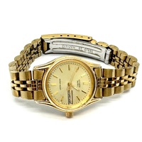 Citizen Quartz Gold Tone Day Date Watch Champagne Dial