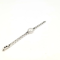 Guess W0411L1 Ladies Analog Watch Silver Tone Crystal Quartz Stainless