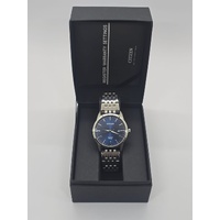 Citizen G112-S101417 Quartz Blue Sunray Dial Stainless Steel Mens Watch