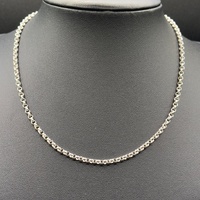 Ladies 925 Sterling Silver Belcher Link Necklace