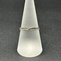 Ladies 9ct White Gold Diamond Band Ring