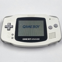 Nintendo Game Boy Advance AGB-001 White Console w/ Aftermarket Battery Cover